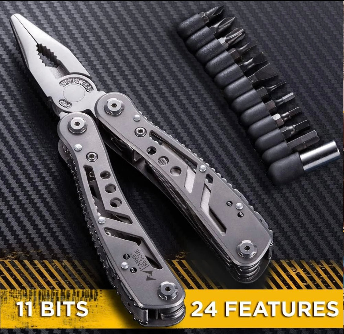 24 in 1 Multi-use tool n COLOR SILVER (without original box) NEVER USED