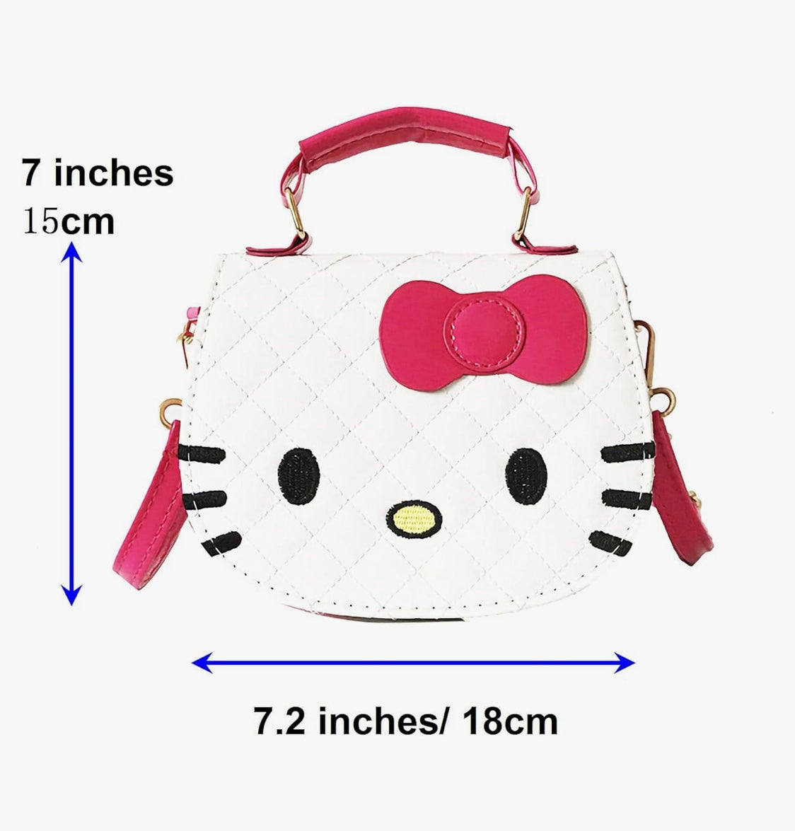 Cute Cat Bag | Kawaii Cross Bag for Girls and Women | Adorable Kitten Wallet Bag, PINK