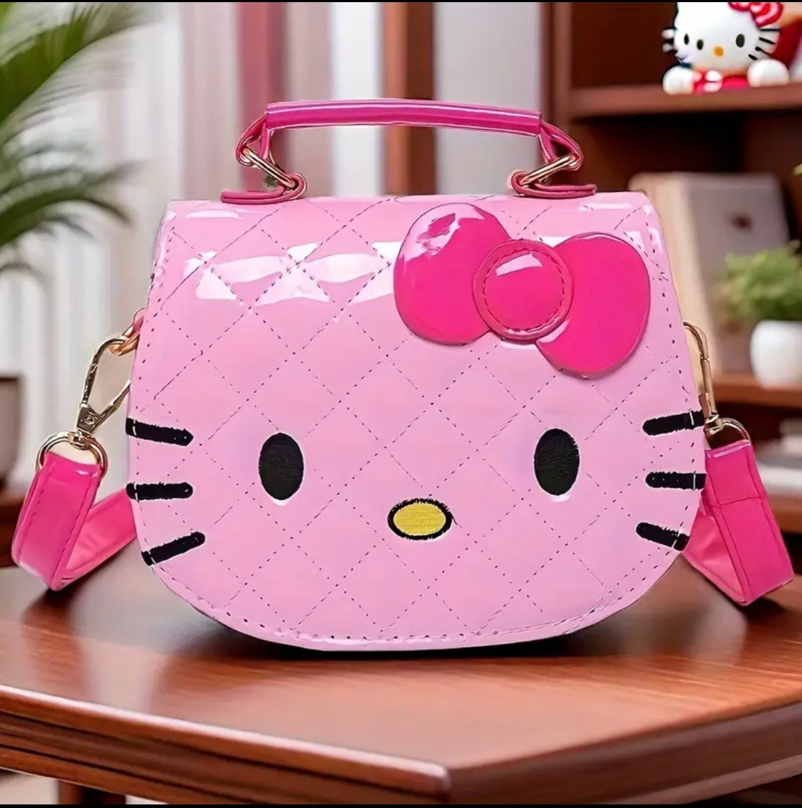 Cute Cat Bag | Kawaii Cross Bag for Girls and Women | Adorable Kitten Wallet Bag, PINK