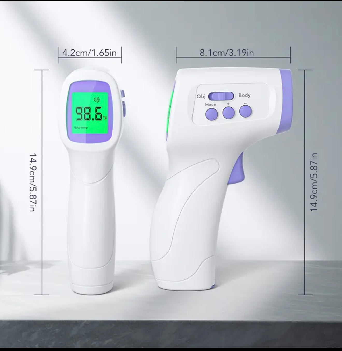 •BUY 1 GET 1 FOR FREE• Thermometer for Adults and Kids Forehead Thermometer for Kids Digital Touchless Thermometer Infrared Forehead Thermometer with 3 in 1 LCD Display Fever Alarm and Memory Function