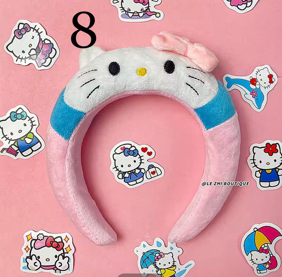 Spa Headband for Face Wash, Hair Accessories, Anime Cartoon Plush Headdress, Gift for Girls, Soft Headband for Face Makeup, Wash, Party, Halloween Christmas.