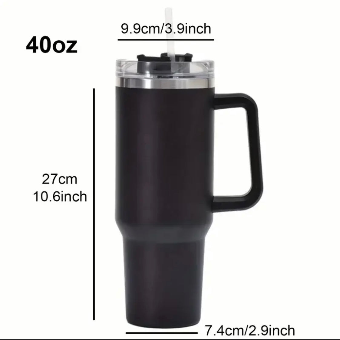40oz stainless steel insulated water glass, thermal coffee cup