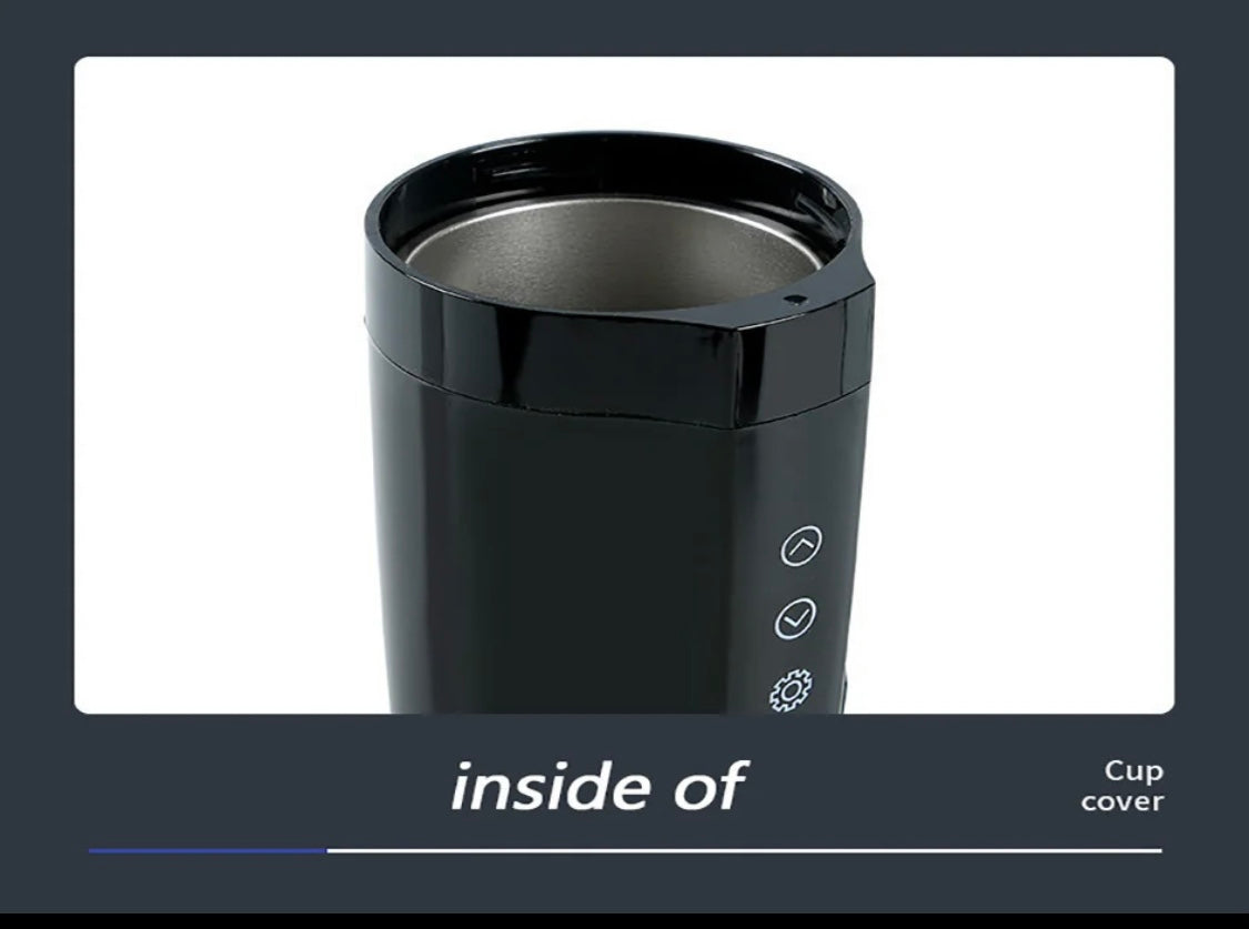 Thermal stainless steel tumbl12 V/24 V, 13.5 fl oz stainless steel heating mug, smart temperature control travel mug, electric kettle for coffee, tea,