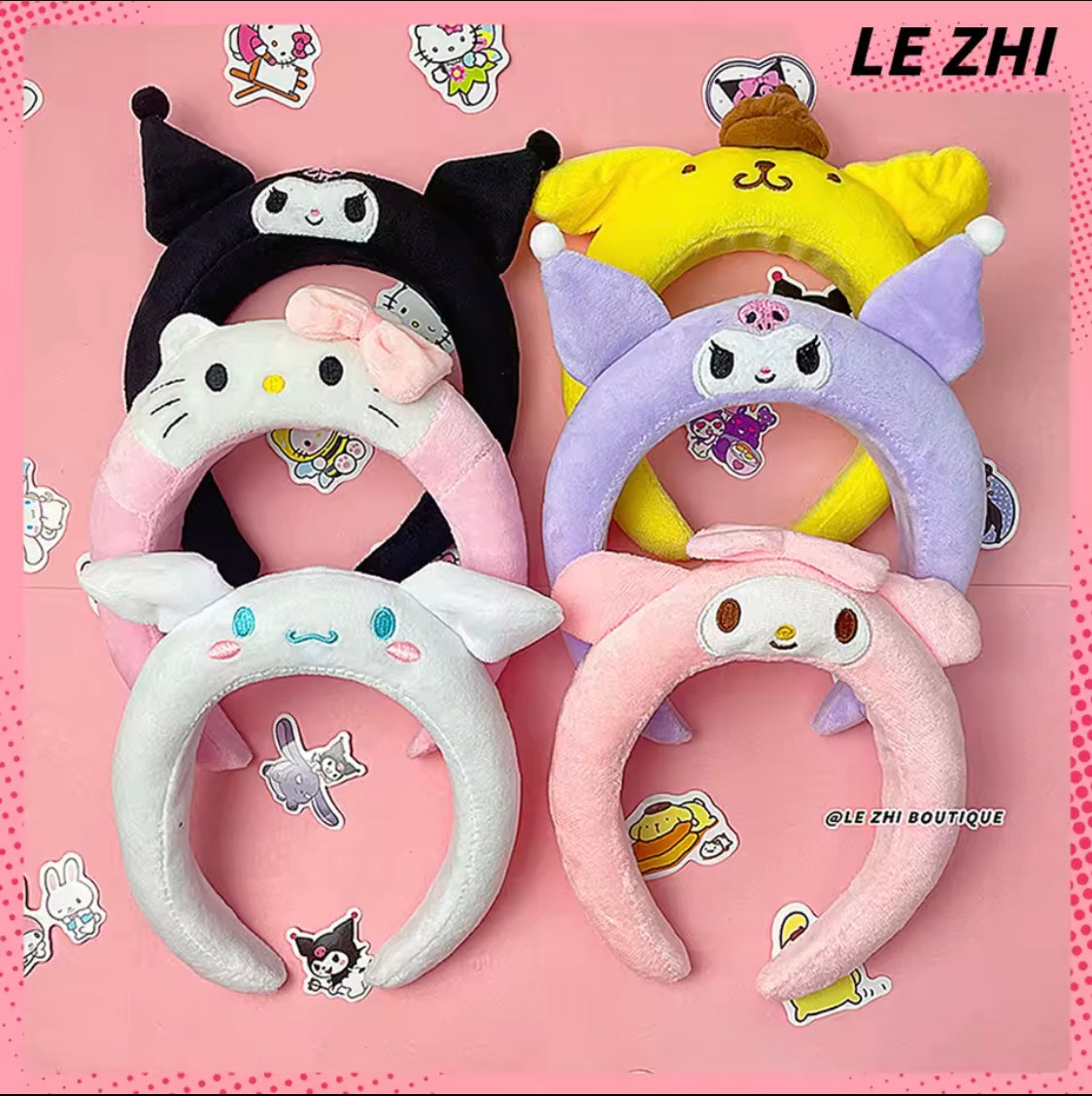 Spa Headband for Face Wash, Hair Accessories, Anime Cartoon Plush Headdress, Gift for Girls, Soft Headband for Face Makeup, Wash, Party, Halloween Christmas.