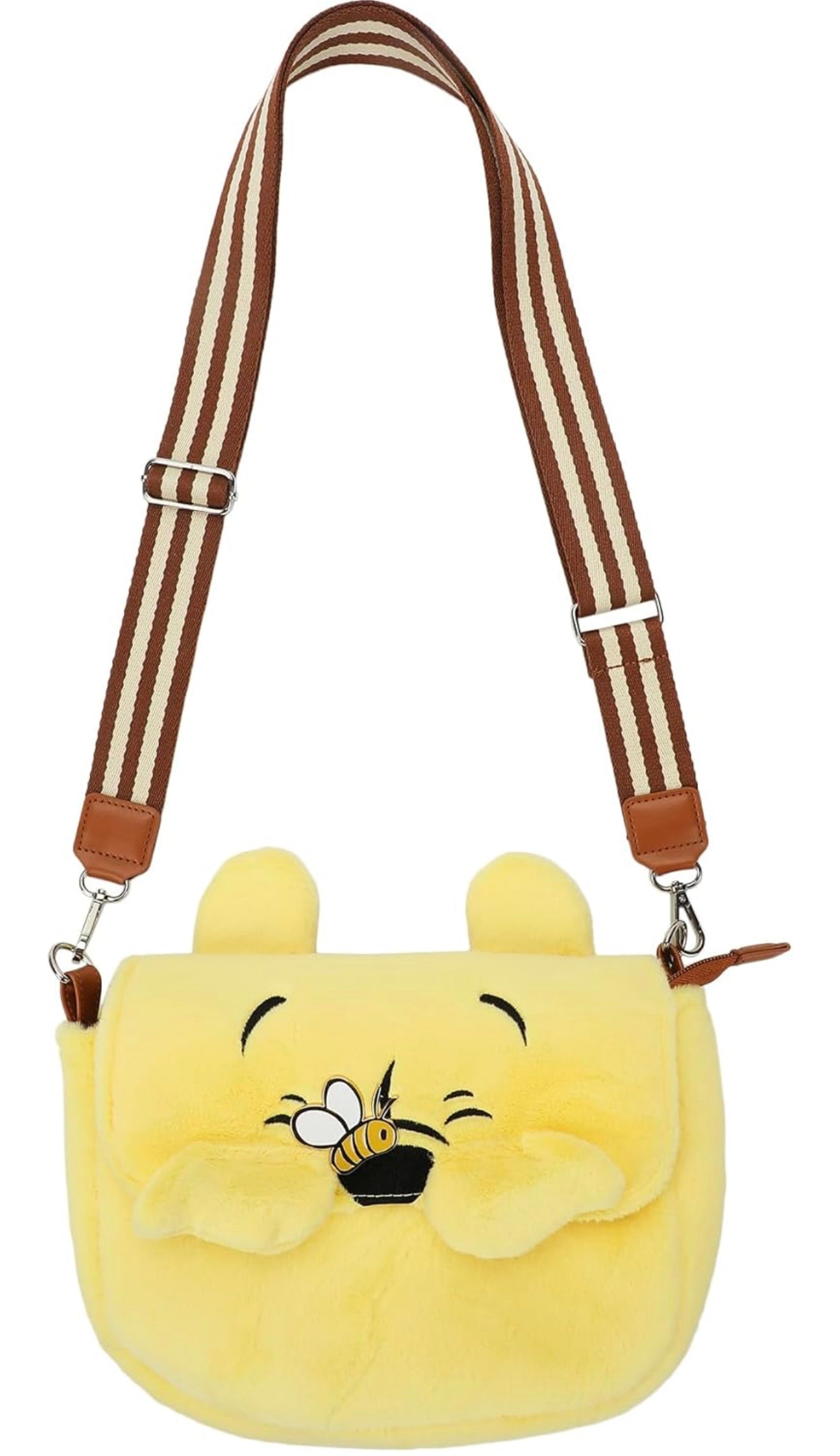 Disney Winnie The Pooh 10 Inch Plush Women's Crossbody Bag ONE SIZE