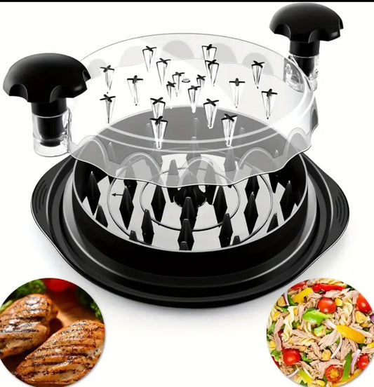 BUY 1 GET 1 FOR FREE Thermometer for Adults and Kids Forehead Digital  LCD Kitchen chicken shredding tool, Visible meat shredder, Chicken chopper with transparent lid and cleaning brush Non-slip strip Suitable for beef and chicken