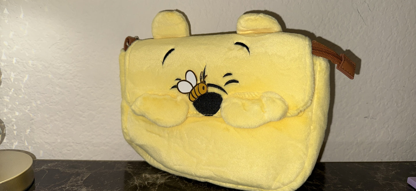 Disney Winnie The Pooh 10 Inch Plush Women's Crossbody Bag ONE SIZE