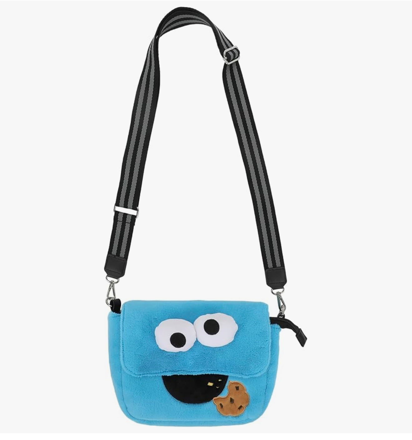 Sesame Street Cookie Monster 26 CM Plush Women's Crossbody Bag ONE SIZE