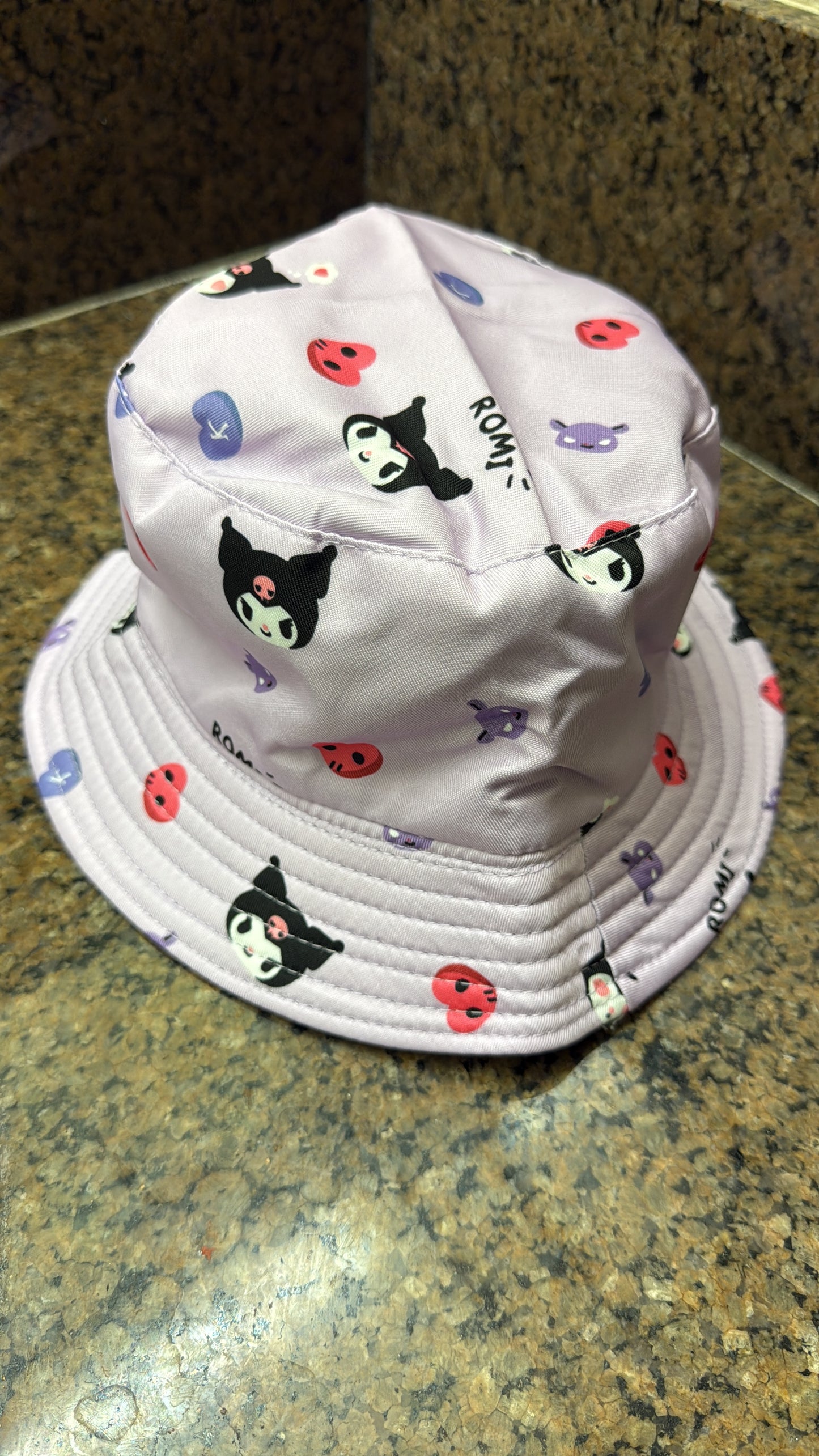 ORIGINAL ONE SIZE LARGE Cute Reversible Bucket Hat Waterproof Windproof Sun Hat Fits Head Size 23" for Camping Hiking Fishing