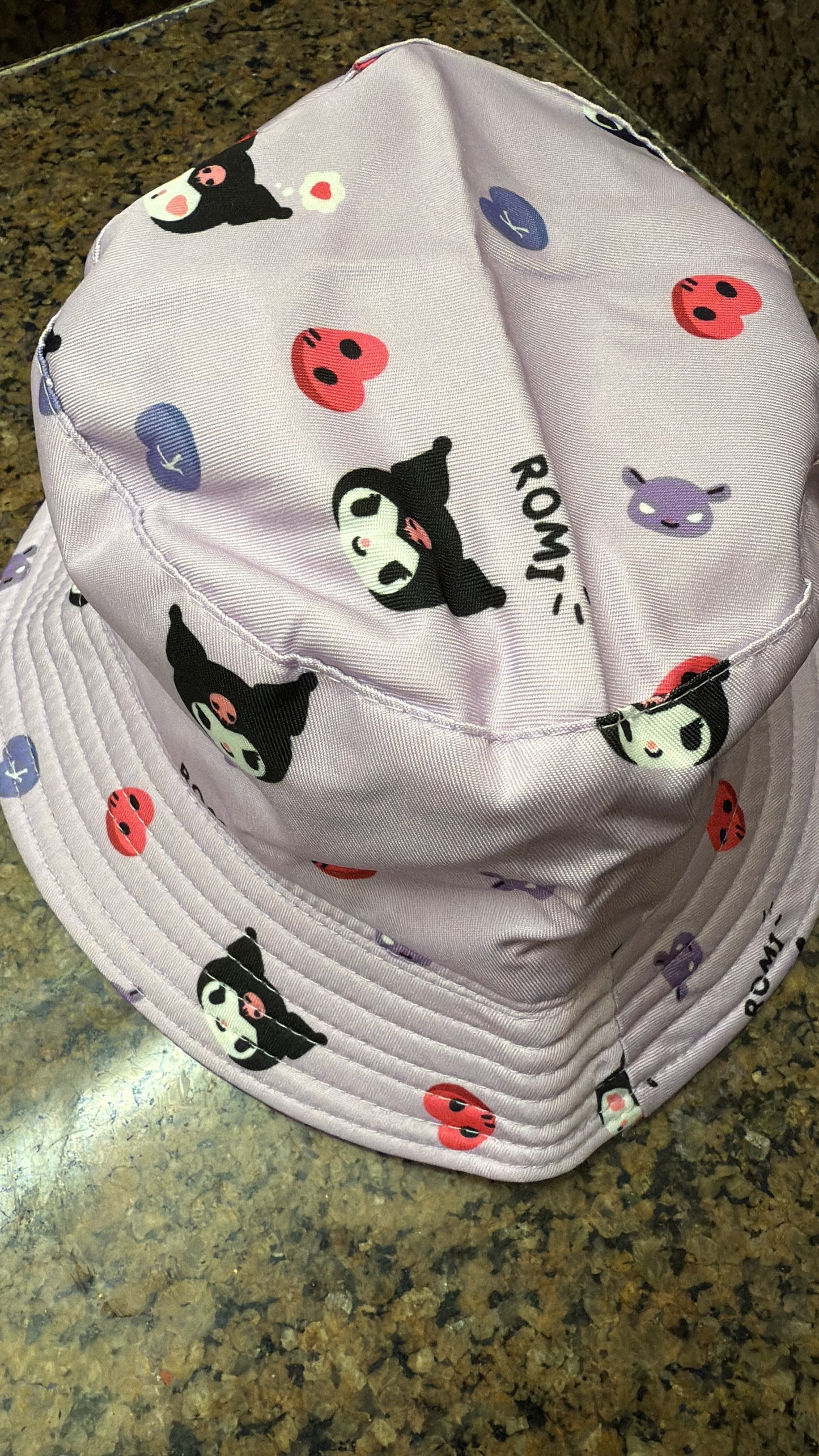 ORIGINAL ONE SIZE LARGE Cute Reversible Bucket Hat Waterproof Windproof Sun Hat Fits Head Size 23" for Camping Hiking Fishing