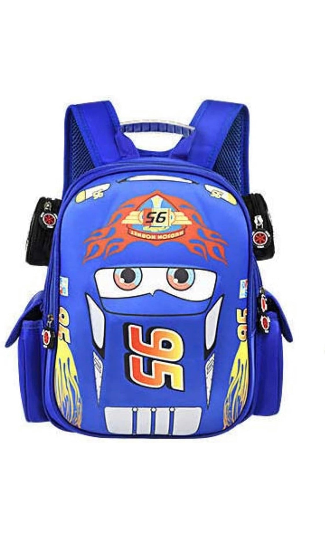 Waterproof backpack for children, truck, car, cartoon, comic, kindergarten, pre-primary school children, backpack for children, Blue, Cute