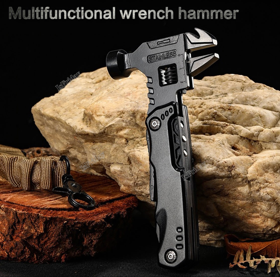 16 in 1— BLACK COLOR  —-Multi Function Wrench Hammer