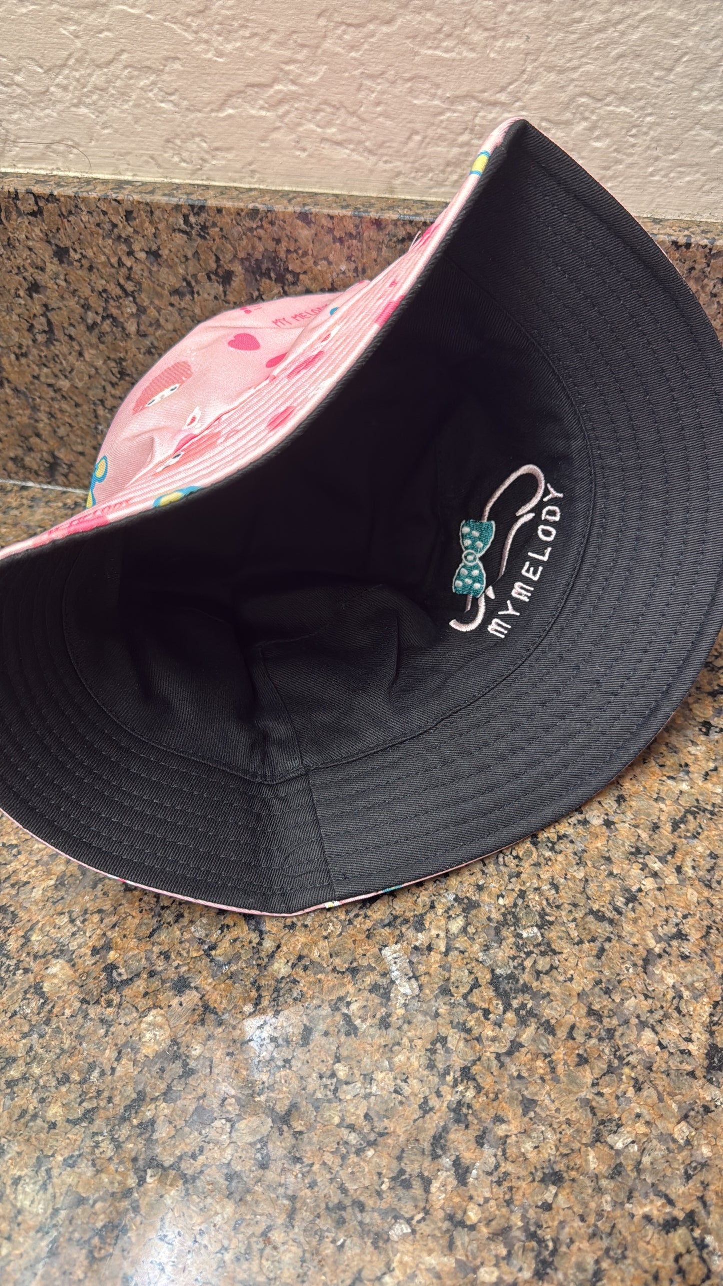 ORIGINAL ONE SIZE LARGE Cute Reversible Bucket Hat Waterproof Windproof Sun Hat Fits Head Size 23" for Camping Hiking Fishing