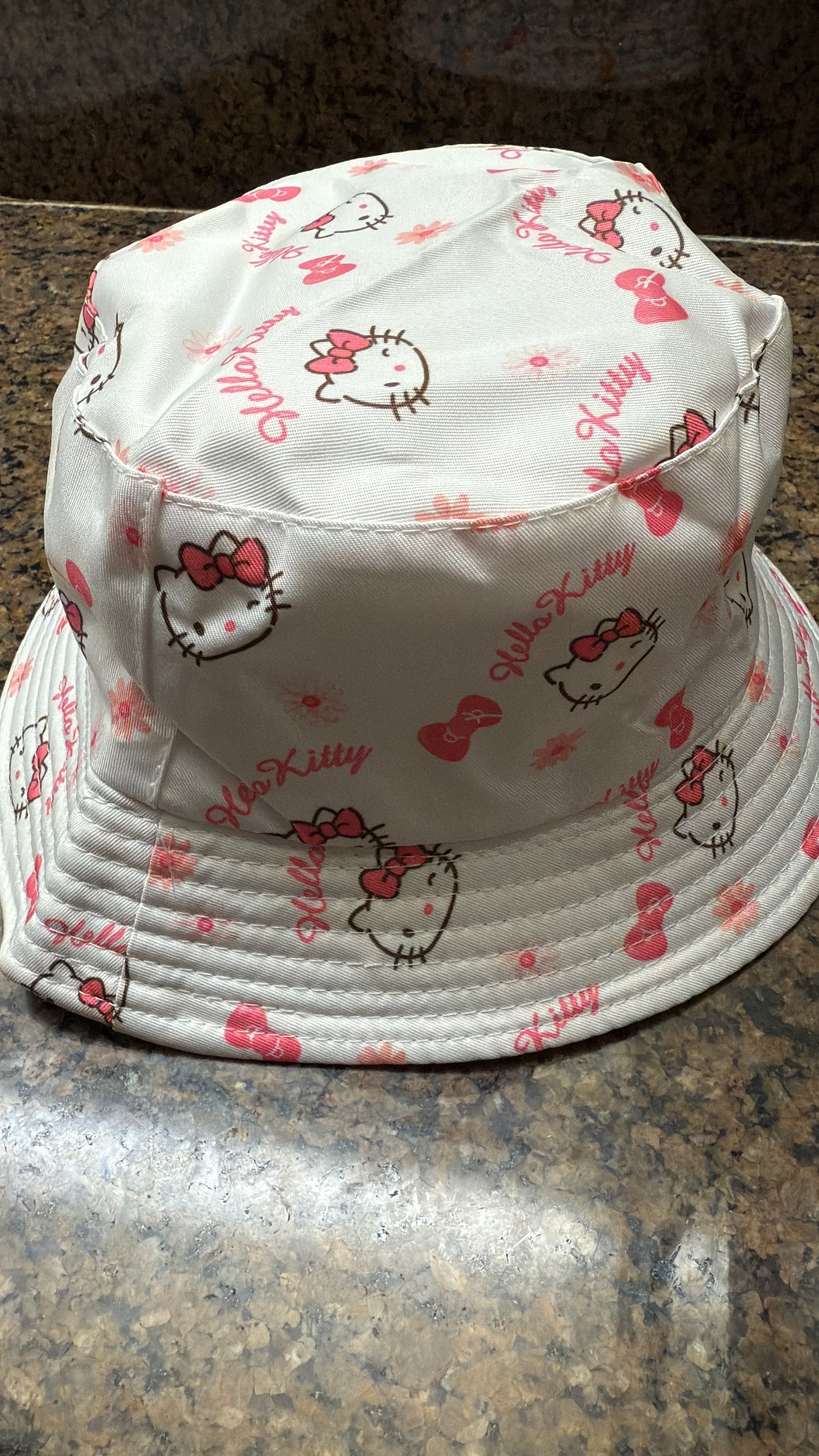 ORIGINAL ONE SIZE LARGE Cute Reversible Bucket Hat Waterproof Windproof Sun Hat Fits Head Size 23" for Camping Hiking Fishing