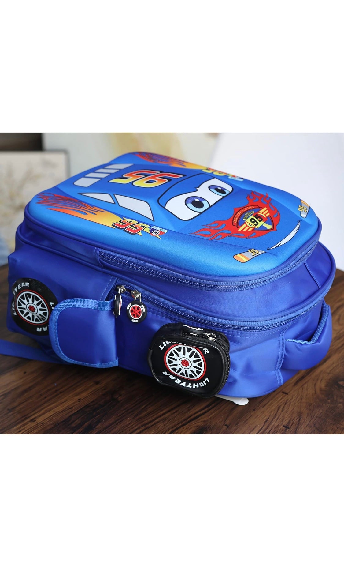 Waterproof backpack for children, truck, car, cartoon, comic, kindergarten, pre-primary school children, backpack for children, Blue, Cute