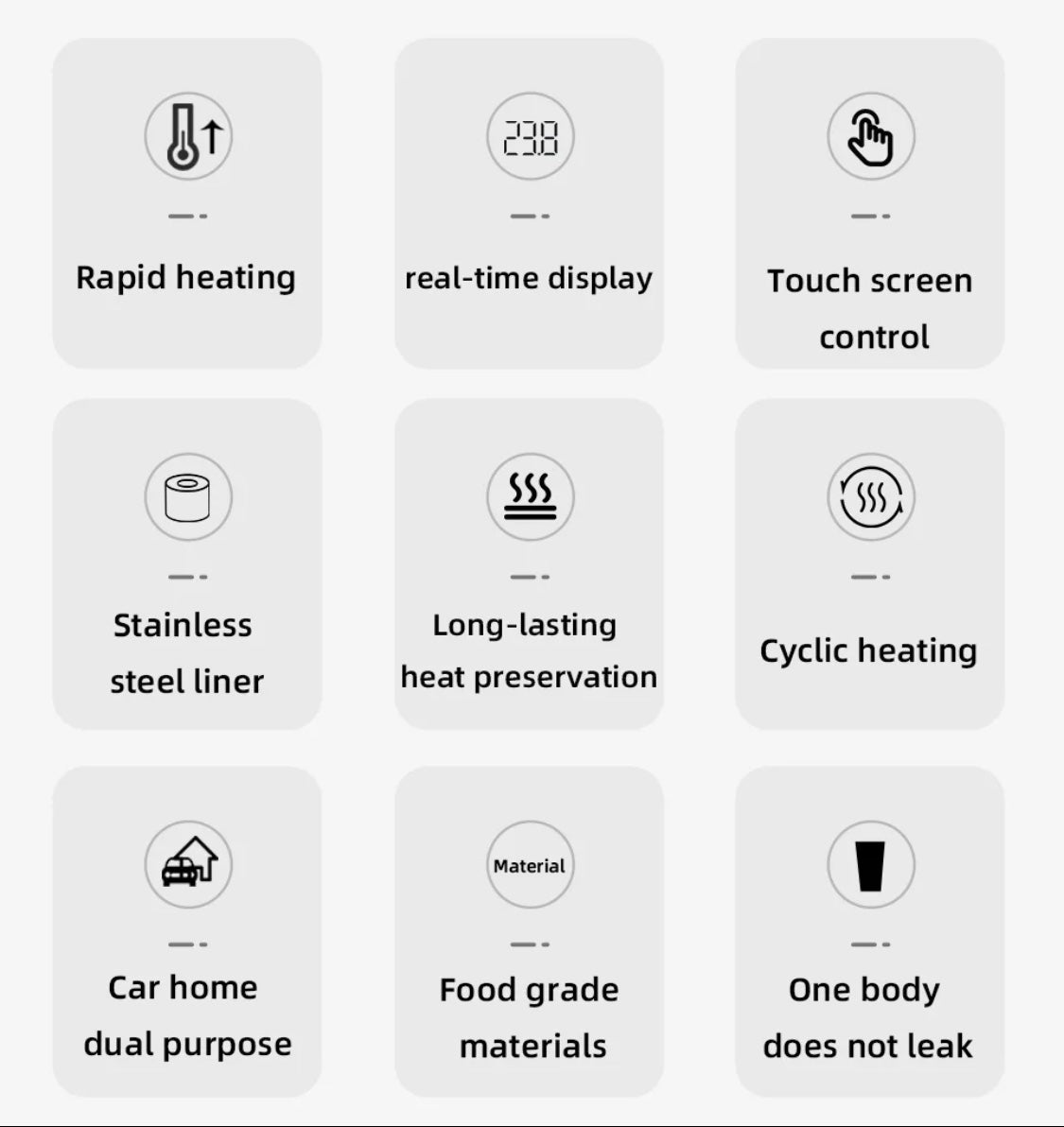 Thermal stainless steel tumbl12 V/24 V, 13.5 fl oz stainless steel heating mug, smart temperature control travel mug, electric kettle for coffee, tea,