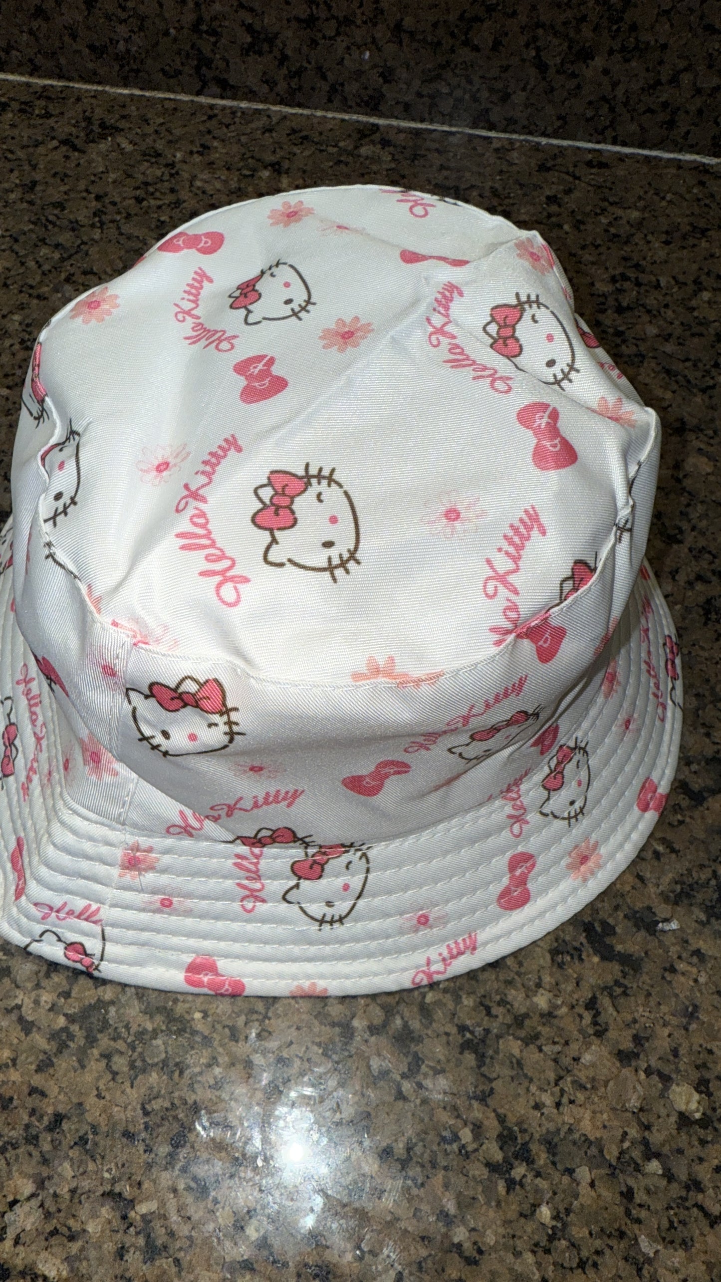 ORIGINAL ONE SIZE LARGE Cute Reversible Bucket Hat Waterproof Windproof Sun Hat Fits Head Size 23" for Camping Hiking Fishing