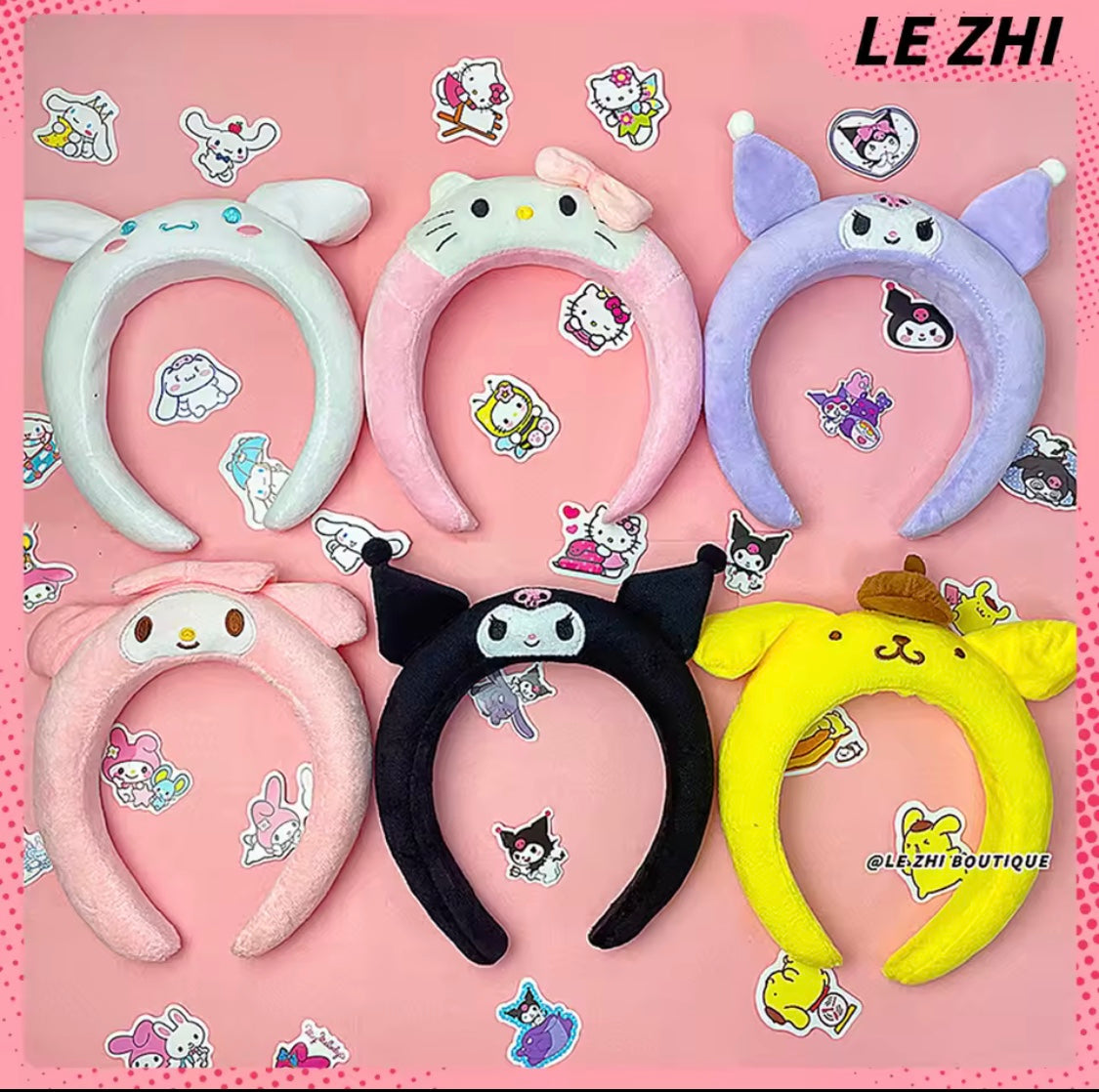 Spa Headband for Face Wash, Hair Accessories, Anime Cartoon Plush Headdress, Gift for Girls, Soft Headband for Face Makeup, Wash, Party, Halloween Christmas.