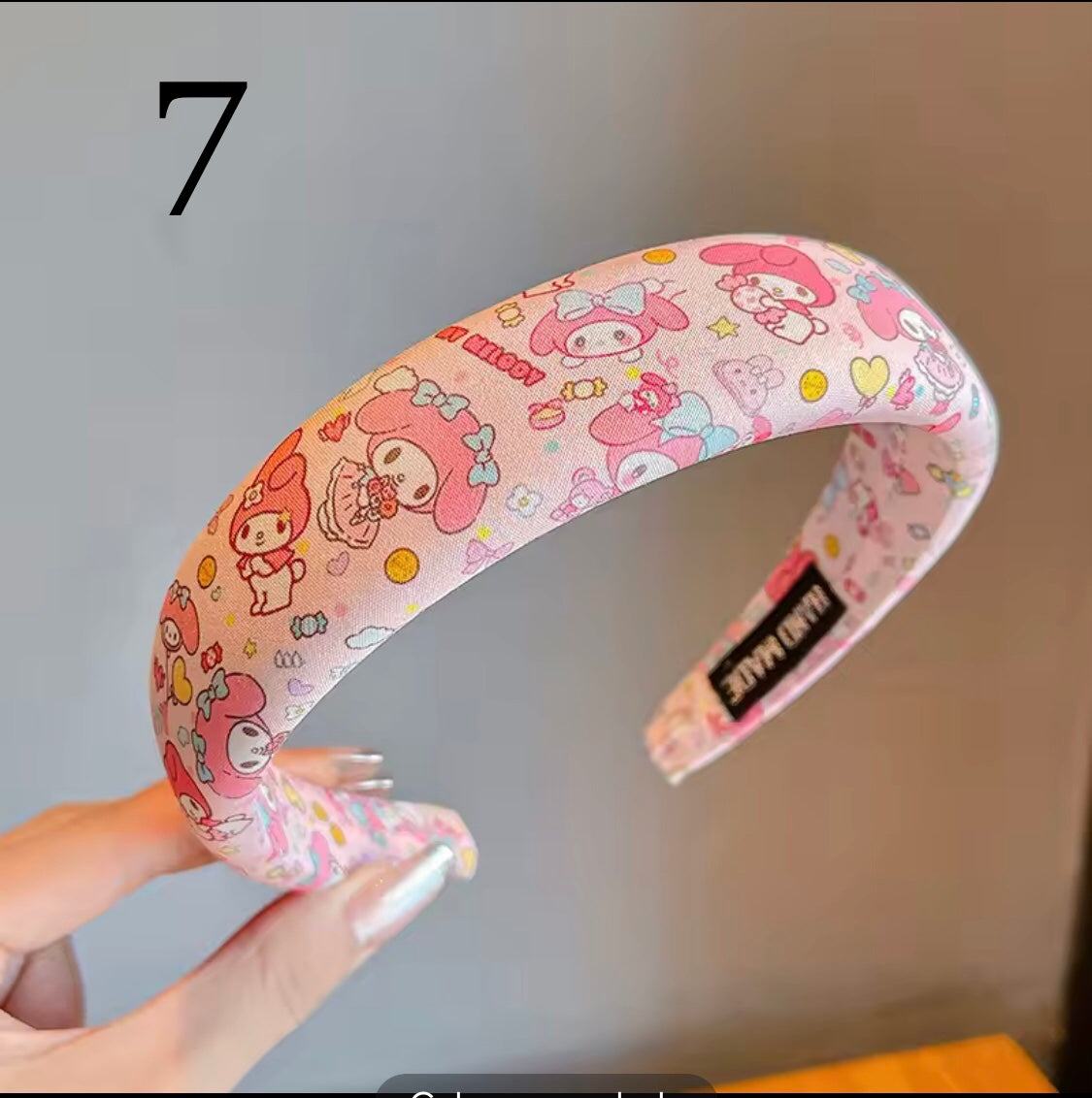 Sanliou Cute Kuromi Headbands for Girls, Non-Slip Headbands for Girls, Bangs, Puzzle Artifact for Gift