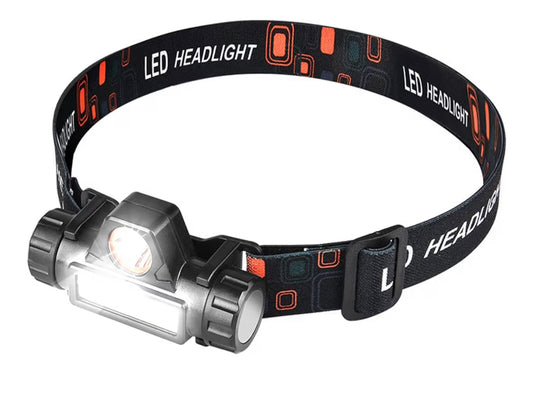 Camping Headlamp 2-in-1 high-Output LED Flashlight Rechargeable,Lightweight Hands-Free Headlamp Rainproof Magnetic Adjustable Headwear Headlight