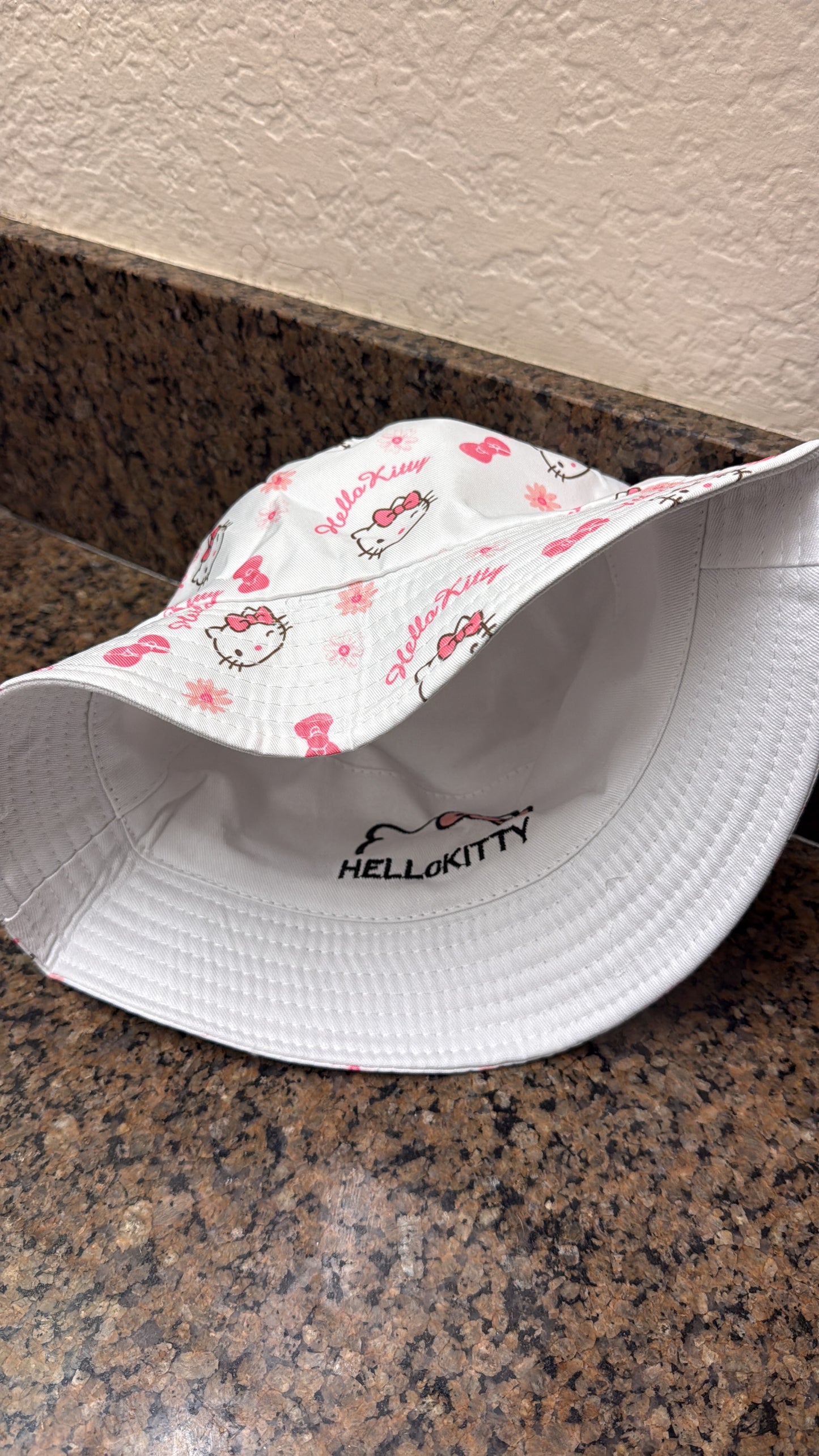 ORIGINAL ONE SIZE LARGE Cute Reversible Bucket Hat Waterproof Windproof Sun Hat Fits Head Size 23" for Camping Hiking Fishing