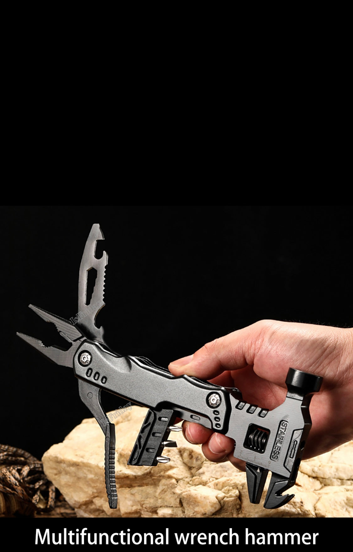 16 in 1— BLACK COLOR  —-Multi Function Wrench Hammer