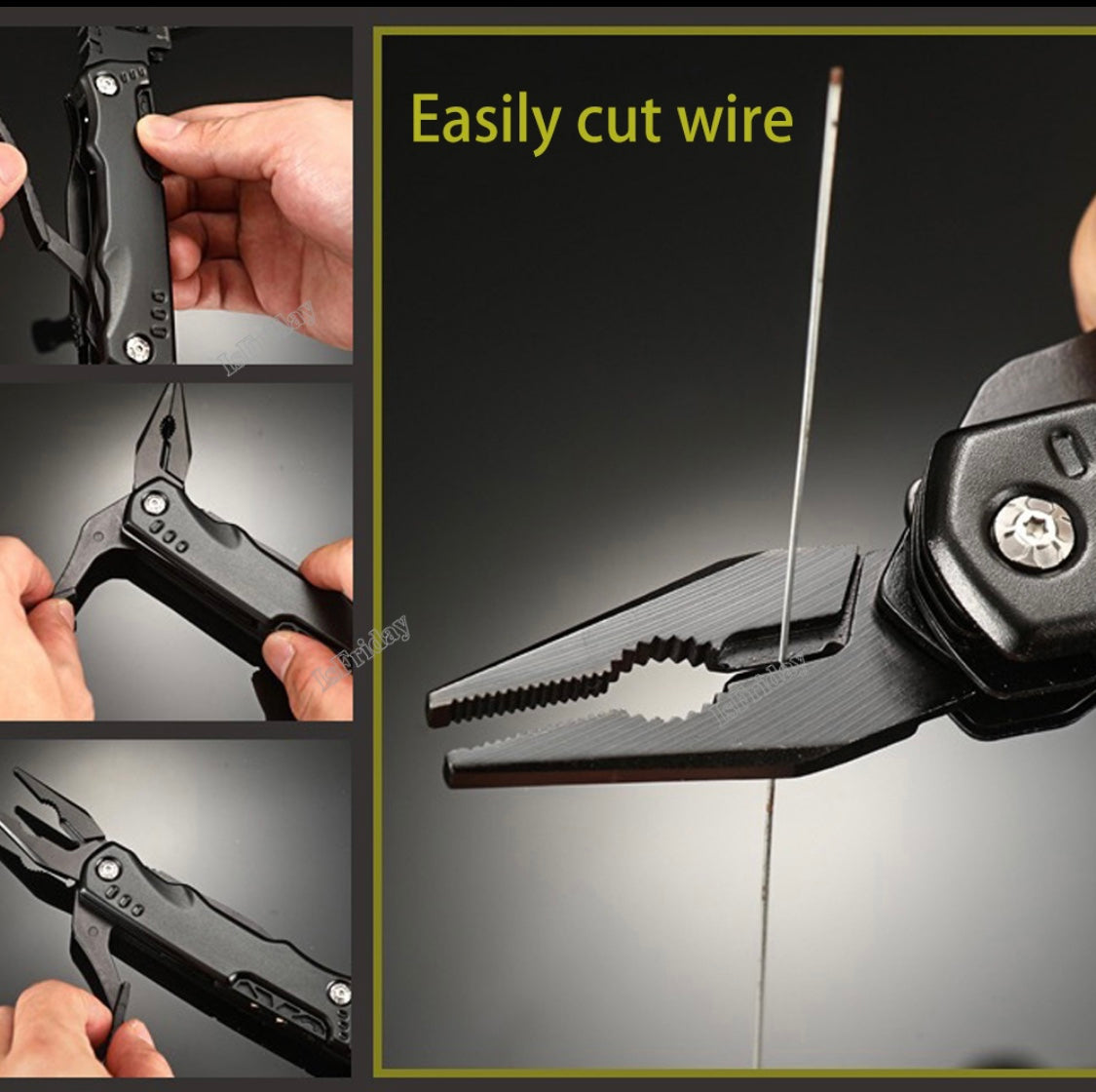 16 in 1— BLACK COLOR  —-Multi Function Wrench Hammer