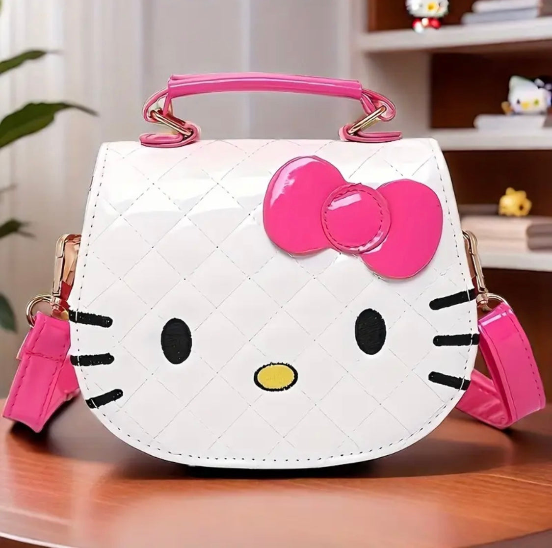 Cute Cat Bag | Kawaii Cross Bag for Girls and Women | Adorable Kitten Wallet Bag, PINK