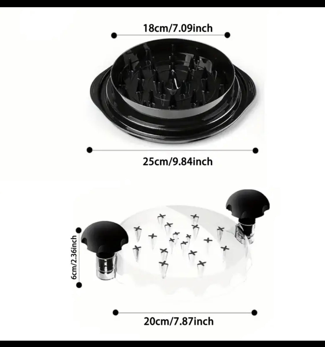 Kitchen chicken shredding tool, Visible meat shredder, Chicken chopper with transparent lid and cleaning brush Non-slip strip Suitable for beef and chicken