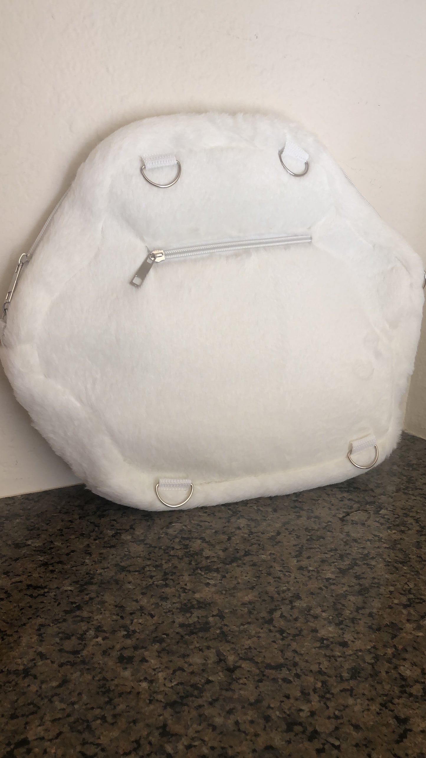small Cute Kawaii cat paw backpack, plush individual shoulder bag, large capacity crossbody bag, bag and purse for women, Black