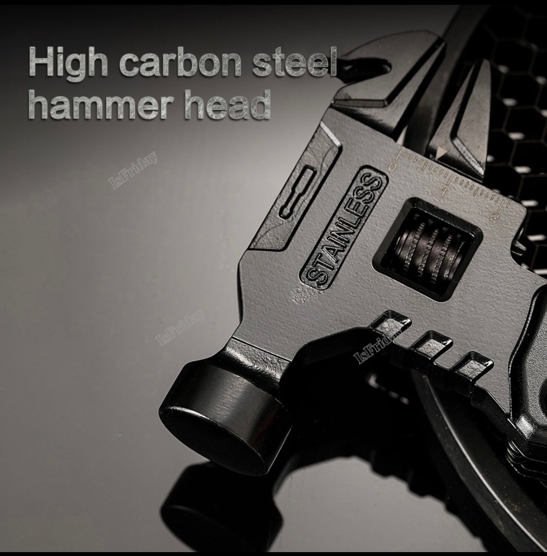 16 in 1— BLACK COLOR  —-Multi Function Wrench Hammer
