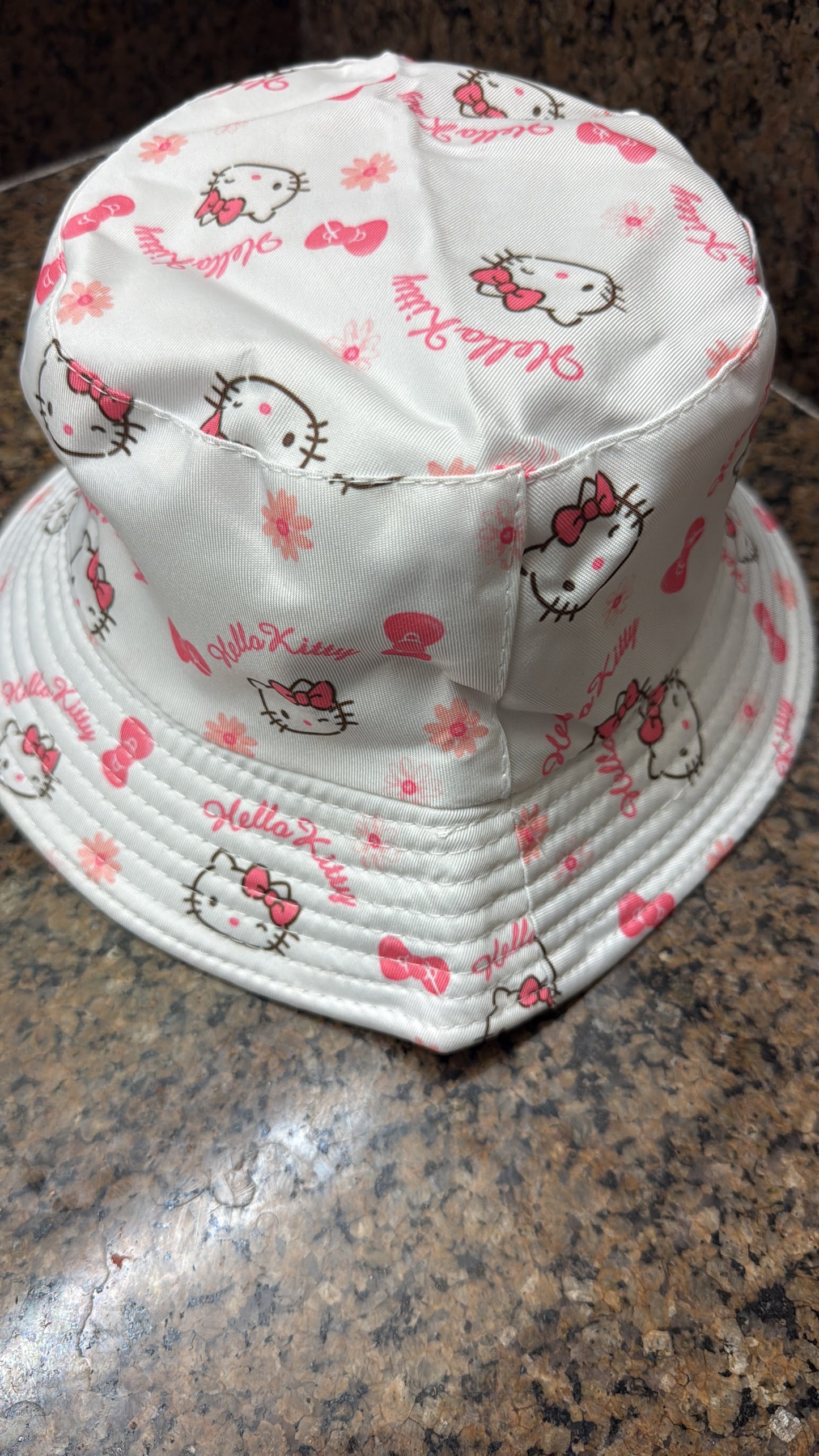 ORIGINAL ONE SIZE LARGE Cute Reversible Bucket Hat Waterproof Windproof Sun Hat Fits Head Size 23" for Camping Hiking Fishing