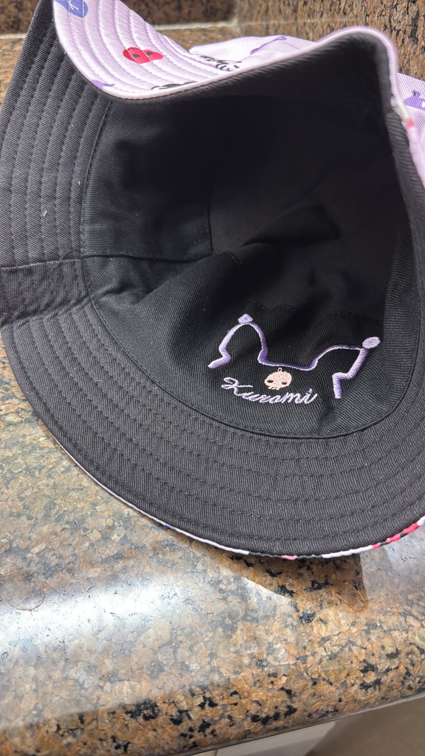 ORIGINAL ONE SIZE LARGE Cute Reversible Bucket Hat Waterproof Windproof Sun Hat Fits Head Size 23" for Camping Hiking Fishing