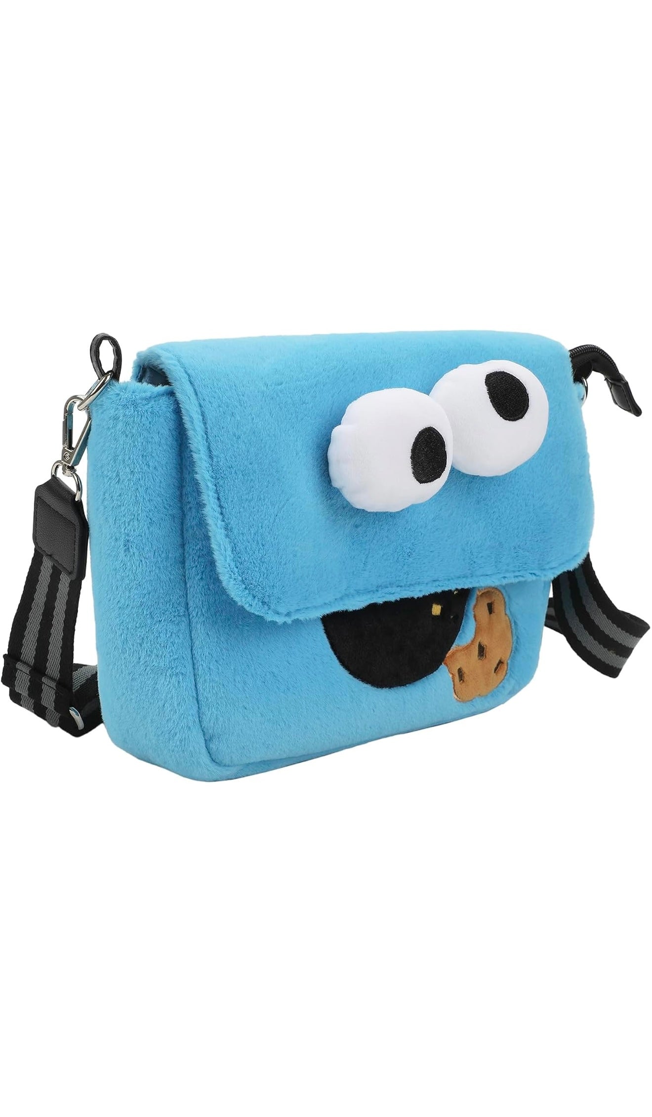 Sesame Street Cookie Monster 26 CM Plush Women's Crossbody Bag ONE SIZE